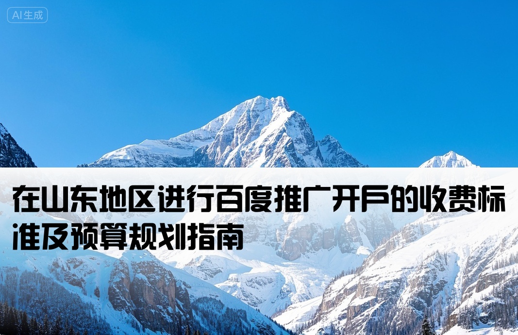 [山东百度推广开户怎么收费]在山东地区进行百度推广开户的收费标准及预算规划指南