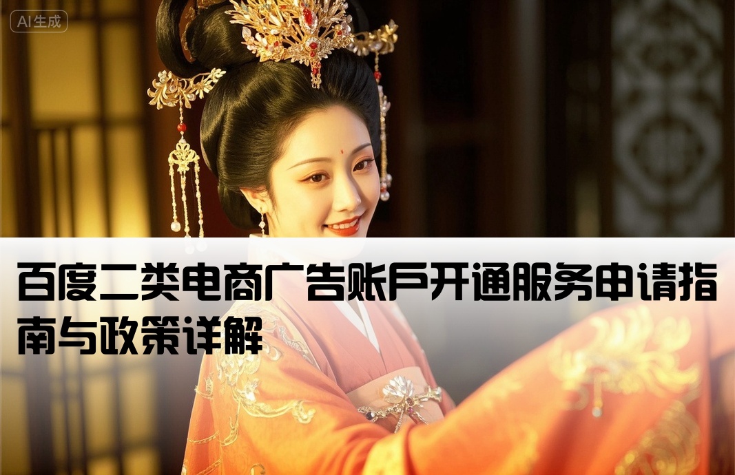 百度二类电商广告账户开通服务申请指南与政策详解