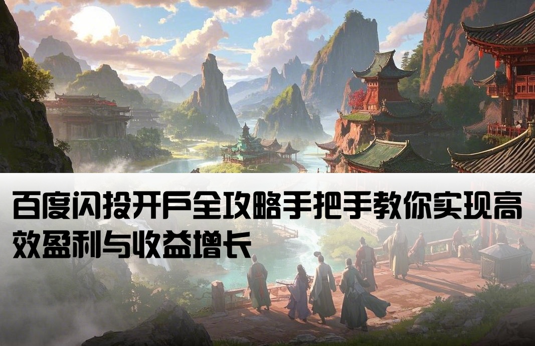 百度闪投开户全攻略手把手教你实现高效盈利与收益增长[百度闪投怎么开户赚钱的]
