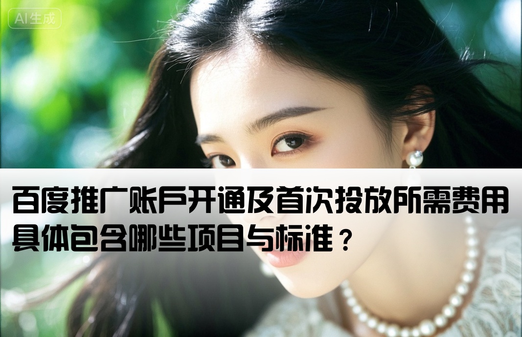 百度推广账户开通及首次投放所需费用具体包含哪些项目与标准？