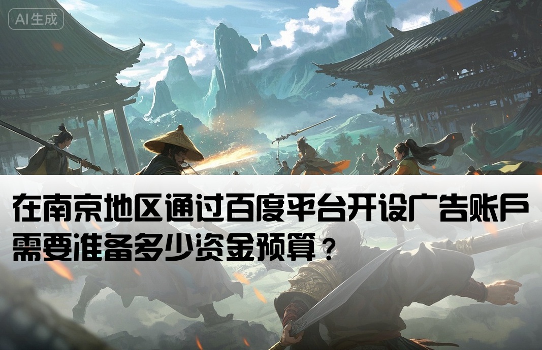 在南京地区通过百度平台开设广告账户需要准备多少资金预算？