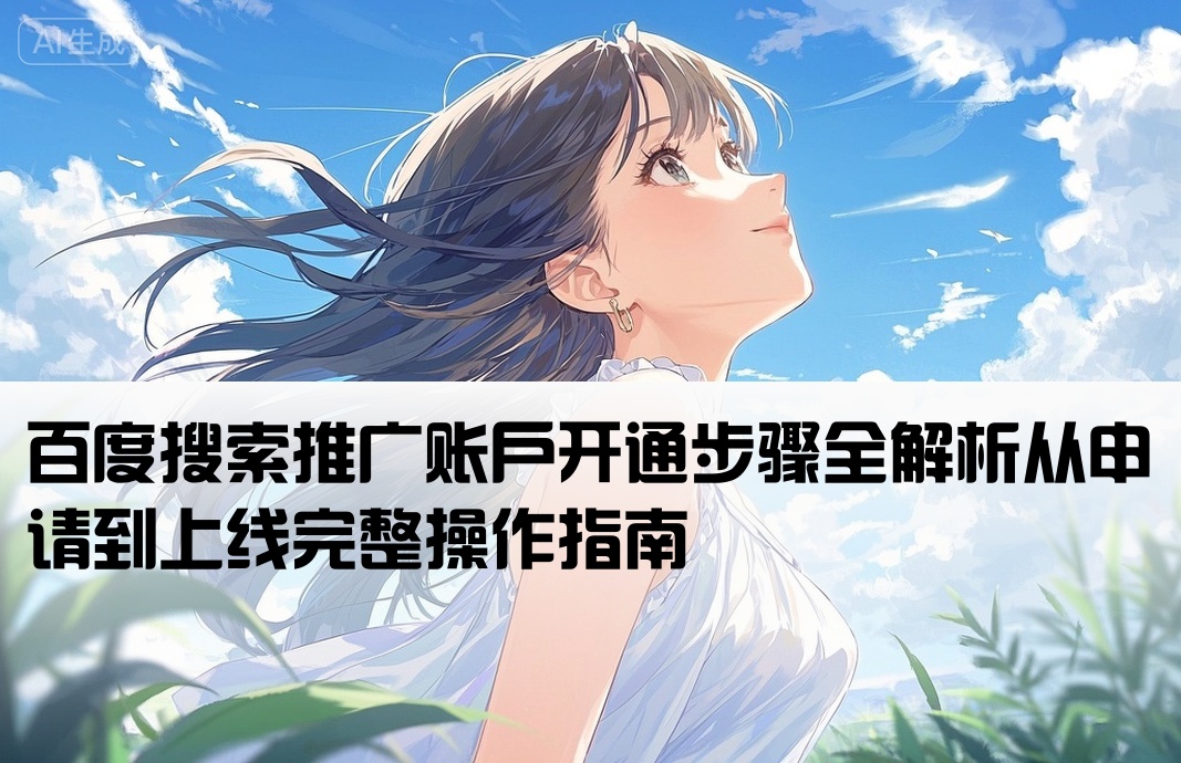 百度搜索推广账户开通步骤全解析从申请到上线完整操作指南[百度搜索竞价开户流程详解]