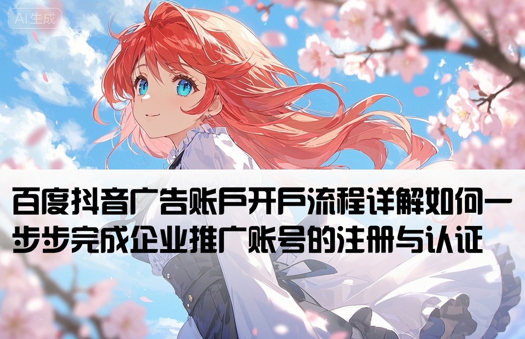 百度抖音开户怎么开通的