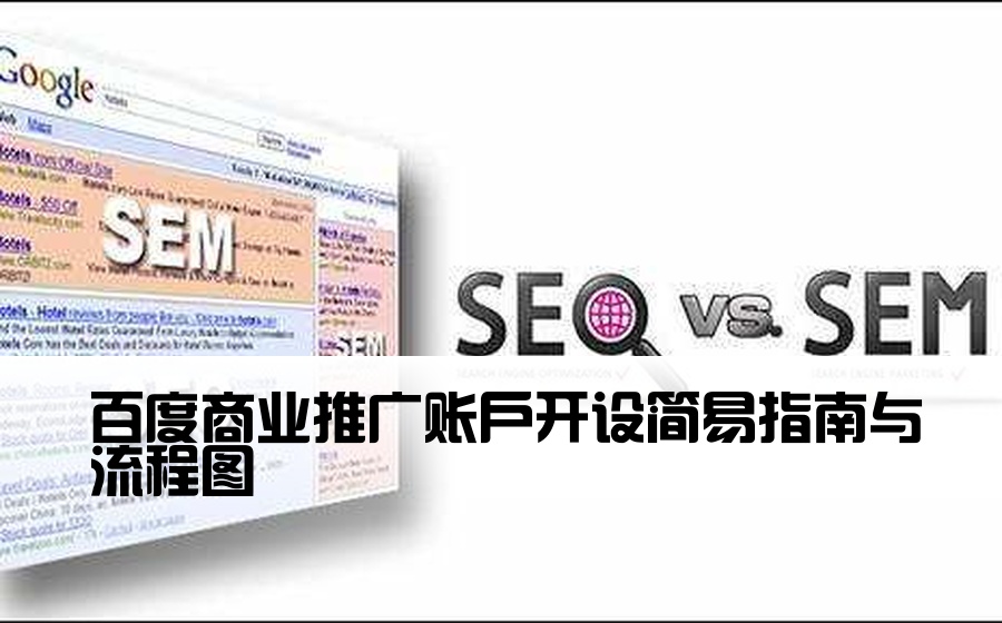 百度商业推广账户开设简易指南与流程图